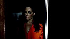 big tits milf dominates teen in prison lezdom rimjob pussy lick