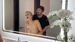 wanna watch this big tits blonde get fucked hard in the mirror?