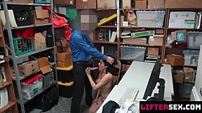 Maya Morena bends over for burglar's huge cock after getting caught shoplifting.