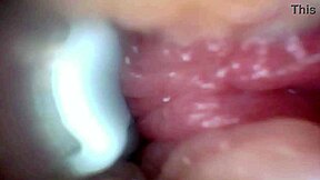 Amateur BBW teen's close-up deepthroat leads to creampie in gaping pussy