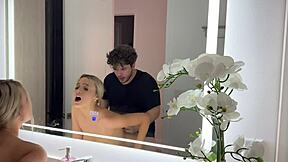 wanna watch this big tits blonde get fucked hard in the mirror?