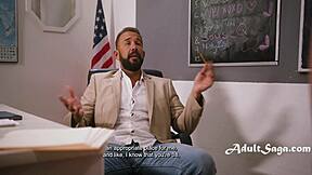 pervy teacher forces petite lesbians myra moans pixie into rough classroom 3some moans first time storyline