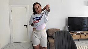 step sis begs bro take her virginity before first date creampie