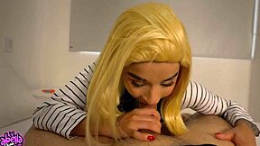 android 18 craves pov pounding and cum swallow from dbz cosplay
