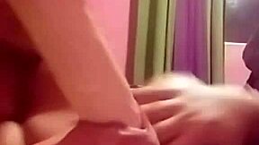 watch this cock hungry slut slobber on dildo as juicy tits jiggle!