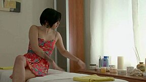 Pervy Masseuse Delivers Happy Ending Fuck to Sexy Asian Coed Faith