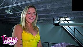 Jill Taylor begs for creampie as bored teen babysitter