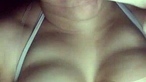 watch this cock hungry slut slobber on dildo as juicy tits jiggle!