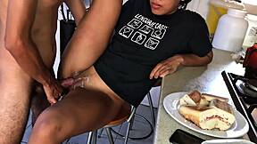 Brunette College Babe's Tight Pussy Swells from Hardcore Fuck