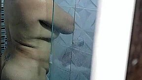 Stepmom Catches Step-Son Cock in Shower Ready for Taboo Fun