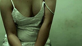 watch this smooth indo babe forced into solo skirt masturbation frenzy