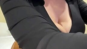 Stepmom Flaunts Big Natural Tits And Huge Nipples On Webcam