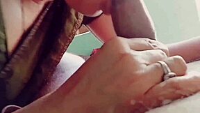 damn janvibhabhi's closeup blowjob and pussy licking leads to her screaming in rough indian creampie fuck