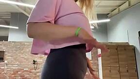 Gym quickie fucking fat teen pussy outdoors?