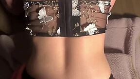 petite college slut creams tight pussy on thick dick dining table