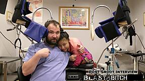 raya nguyen gags on dick while doctor fingers her wet pussy