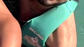 POV: Horny Brazilian Wife Ditches Cuck Hubby on Beach for Jetski Fuck with Instructor