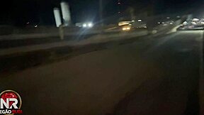 damn this teen drops to suck black cock while cruising city streets