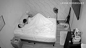stepmom caught fucking stepson on hidden bedroom camera