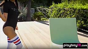 Fancy Latina Babe Strips Big Ass Tits Outdoor Curves