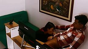 A Delicious Fuck In The Office Turns Taboo With Curvy Latina