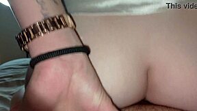 sexy blonde grabs that thick dick for hot pounding