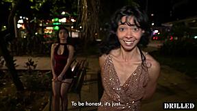 omg i met these petite latinas in the park for rough outdoor 3some!