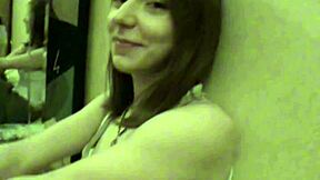 Bravek's girlfriend exposed in secret homemade dorm blowjob footage