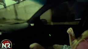 damn this teen drops to suck black cock while cruising city streets