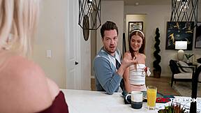 Stepdaughter Katerina Deville And Bambi Blitz Steal Stepmom's Husband For Freeuse Pussy Play