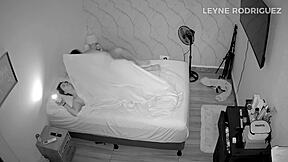 stepmom caught fucking stepson on hidden bedroom camera