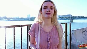 german scout! skinny teen amber kawaii shakes legs in orgasmic casting 😱🍆💦