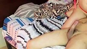 Latin tranny with huge cock dominates in wild 69 action.