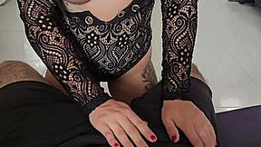 Stepmom Sucks Son-in-Law's Cock Swallows Cum While Daughter's Away!