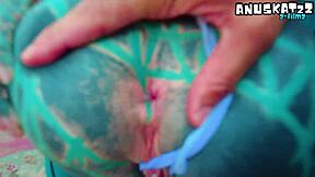 tattooed alt pornstar ready for creampie after hot interview licking?