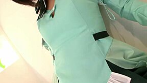 japanese hottie moans wild as ex's toys buzz her shaved pussy before hard banging