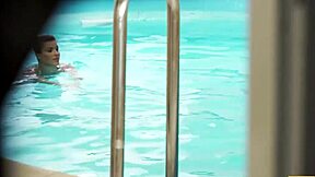 How's this old man pounding young poolside lover?
