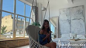 Hey, Gina Gerson is the ultimate girl next door, right? She's so approachable and fun to watch in her casual scenes, drawing you in with that everyday charm and hidden spark that makes her videos irresistible for fans of real-life fantasies.