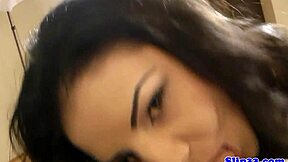Euro stocking babe sucks off old man in casting closeup