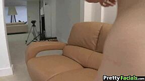 Teen Redhead's Massive Facial Cumshots Cover Her Cute Face!