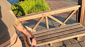 met cute tattooed babe on street fucked her tight pussy doggystyle right away 🔥🍑💦