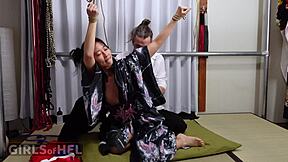 japanese gf tied tight vibing pussy with wand next door