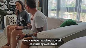 dormmate's rudeness earns bent over shower doggystyle with big cock punishment