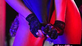 Petite asian beauty strips nude flaunting her sexy figure