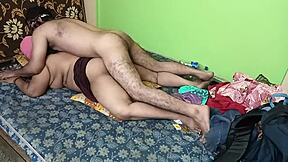 Young neighbor fucks bengali aunty's anus till potty squirts
