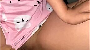 brazilian latina cuñada rides heartbroken in pajamas loving every bounce homemade first time