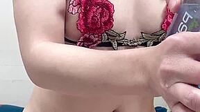 hana's tiny asian ass and pussy stretched by close-up dildo 😍