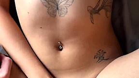 huge natural tits goth college teen takes monster cock deep