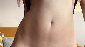 that cute petite teen maiskii teases panties before fingering wet pussy and dildo orgasm