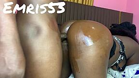 young nigerian slut spreads fat ass for rough doggy